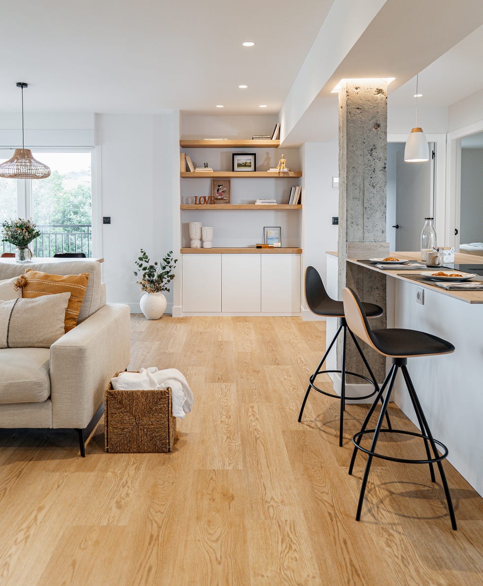 cocina con isla abierta al salón