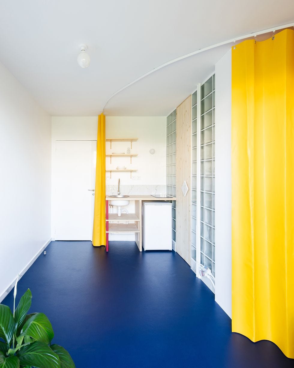 un apartamento de 13m2 muy bien aprovechado, alegre y lulminoso