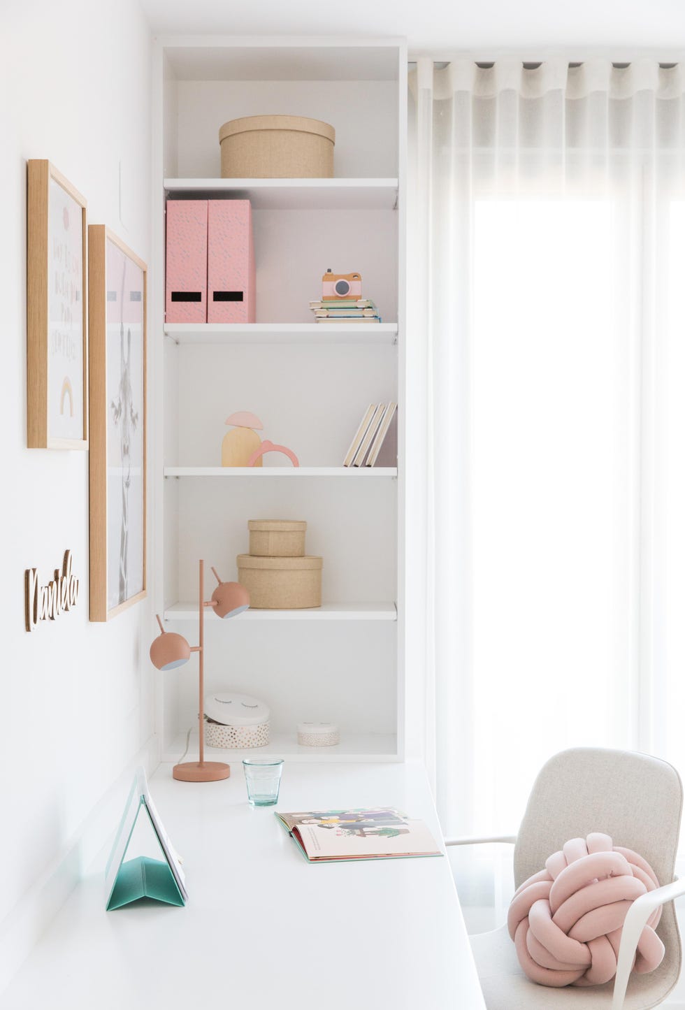 escritorio infantil blanco