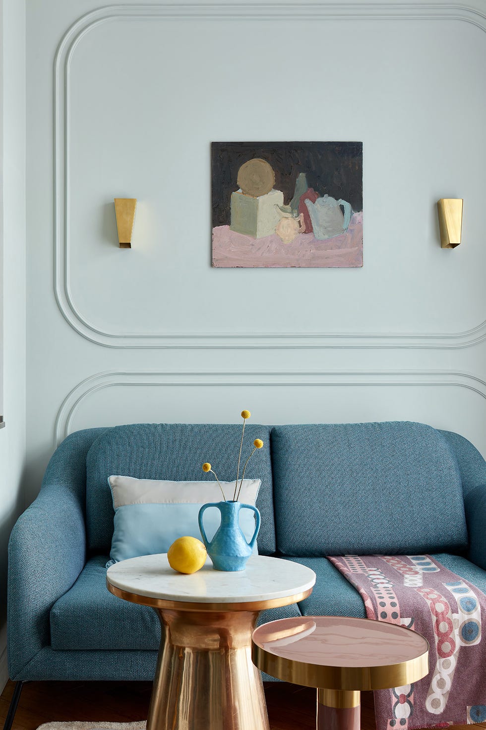 salón de estilo mid century