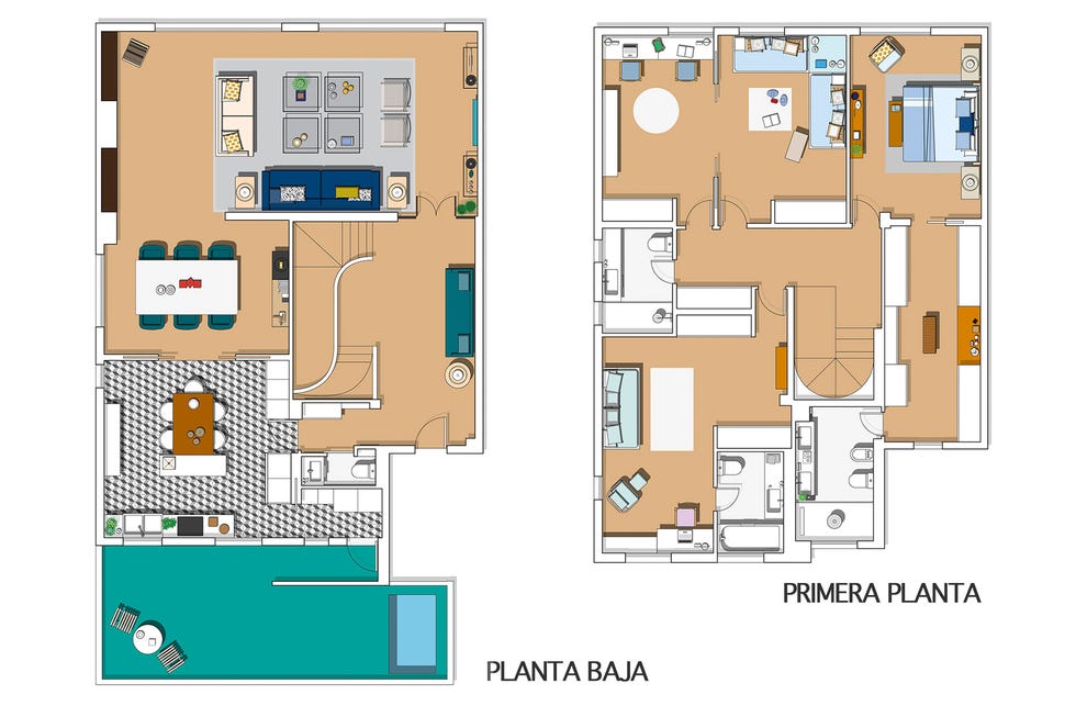 casa reformada plano de la vivienda