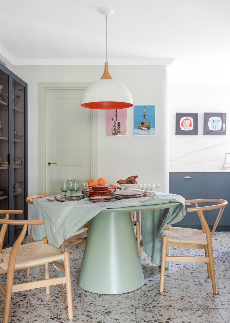 House apartment in Madrid renovated bright retro touches