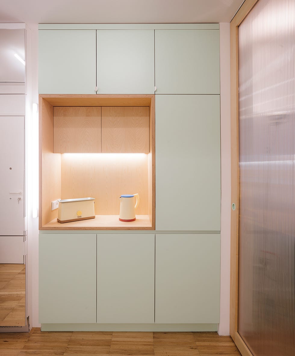 la reforma de un piso pequeño de 46 m2 en gran vía con espacios modulares