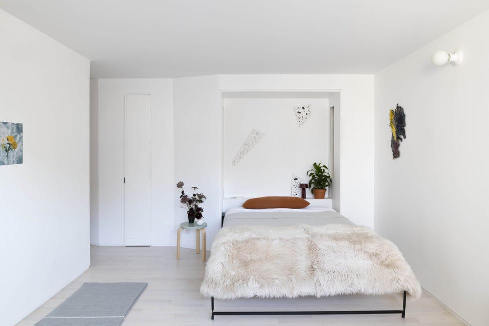 apartamento de diseño minimalista en color blanco