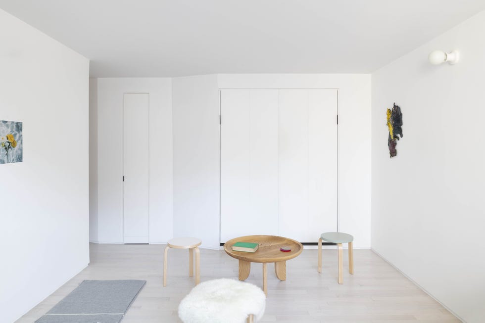apartamento de diseño minimalista en color blanco