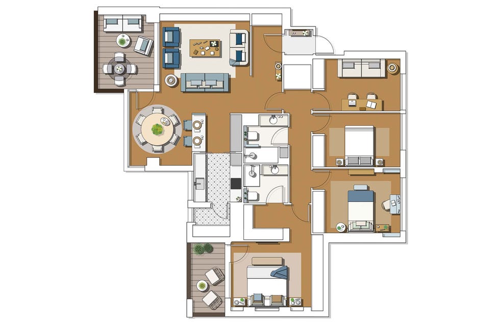 piso nuevo clásico actual plano de la vivienda