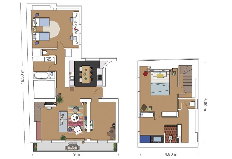 el piso en parís de tatiana nicol plano de la vivienda