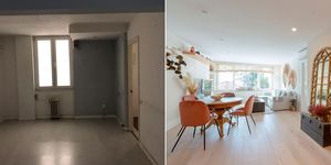 piso luminoso antes y después antigua clínica