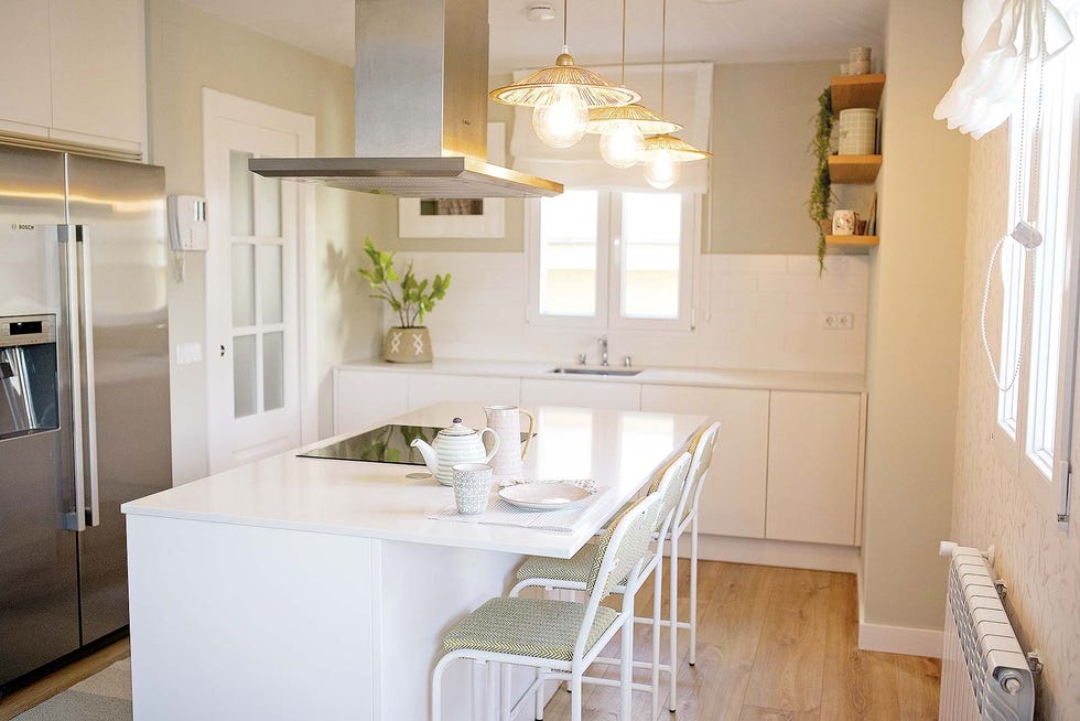 piso en madrid reformado cocina con isla