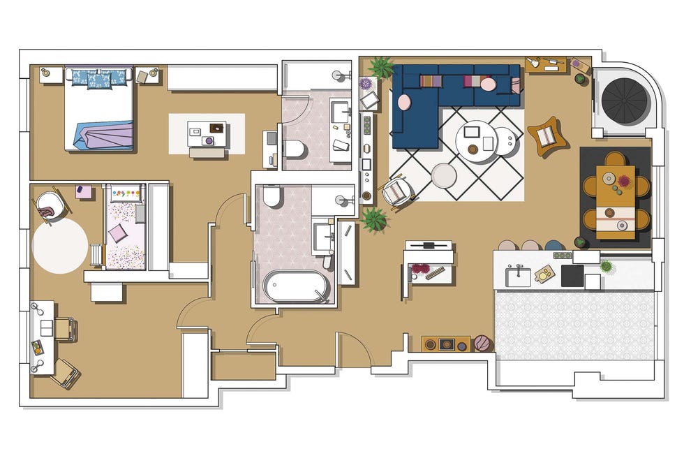 piso reformado en madrid plano de la vivienda