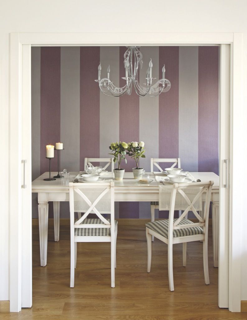 Dining room, Room, Furniture, Table, Purple, Interior design, Kitchen & dining room table, Property, Violet, Floor, 