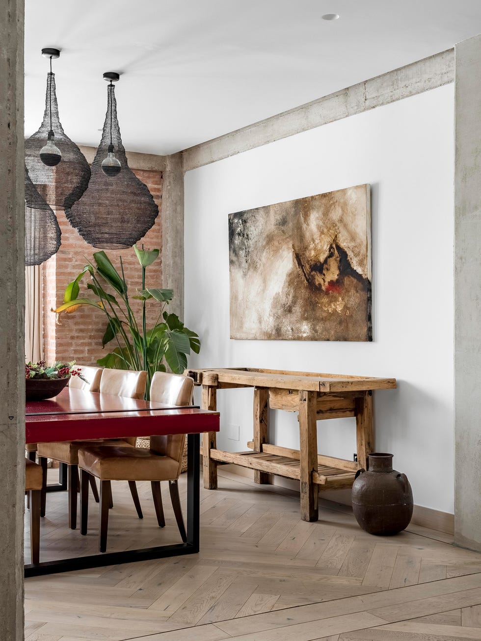 comedor de estilo étnico colonial