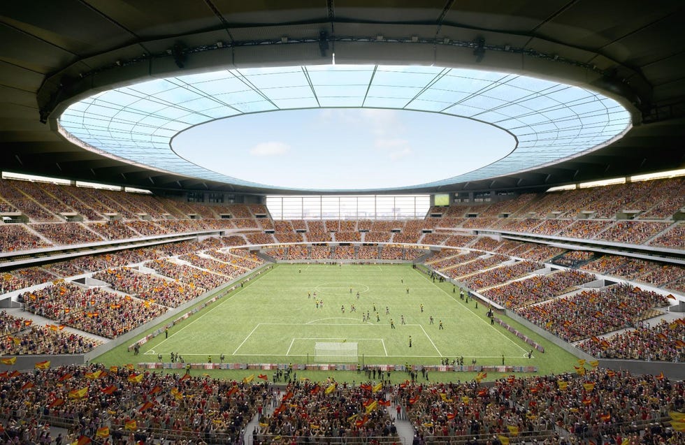 la pista de atletismo del estadio de la cartuja