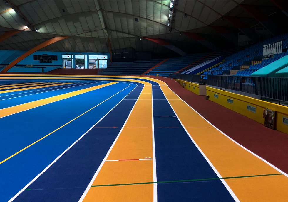 pista de atletismo del huevo de zaragoza