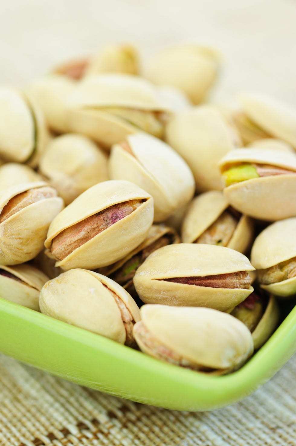 Pistachio in the green bowl