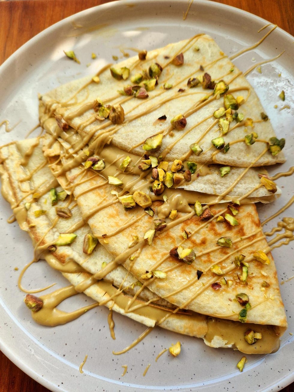 pistachio pancakes