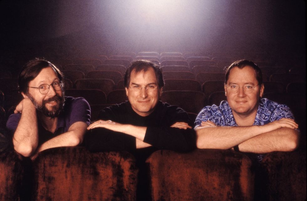 Edwin Catmull, Steve Jobs and John Lasseter