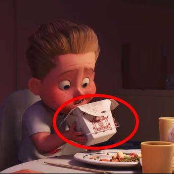 Pixar Easter Eggs - Takeout
