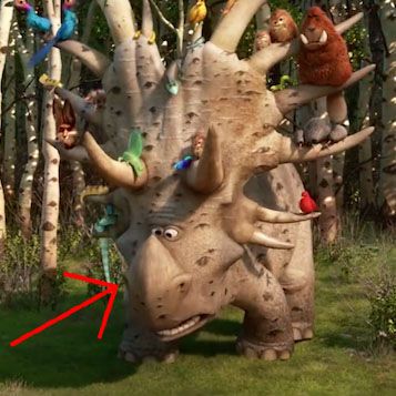 Pixar Easter Eggs - Dinosaur Inside Out