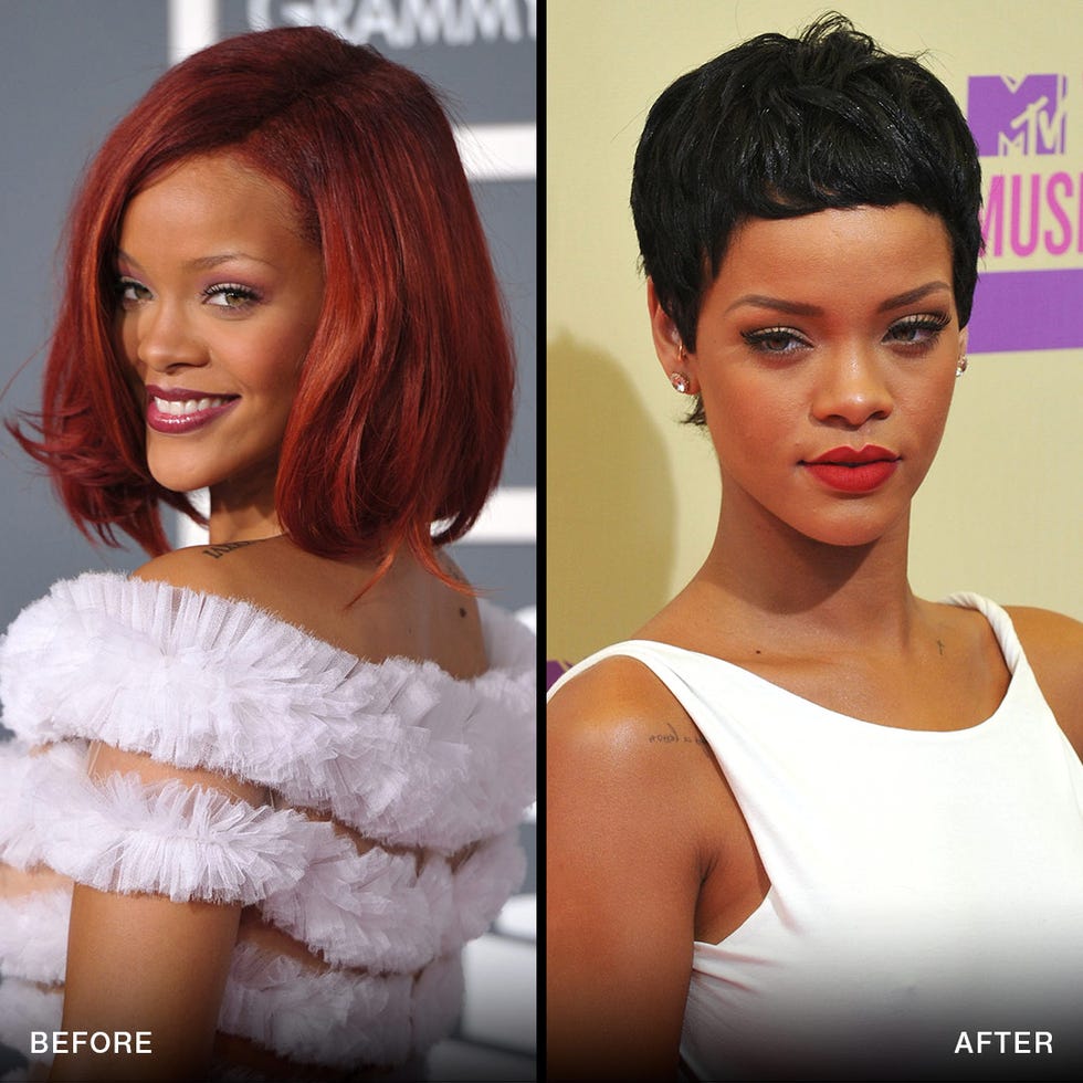 celebrity pixie cut transformations