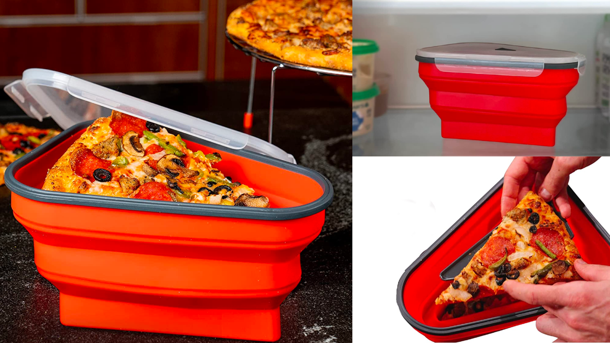 VEGLA Pizza Pack Container Expandable with Pizza Slicer, Extra Rubber —  CHIMIYA