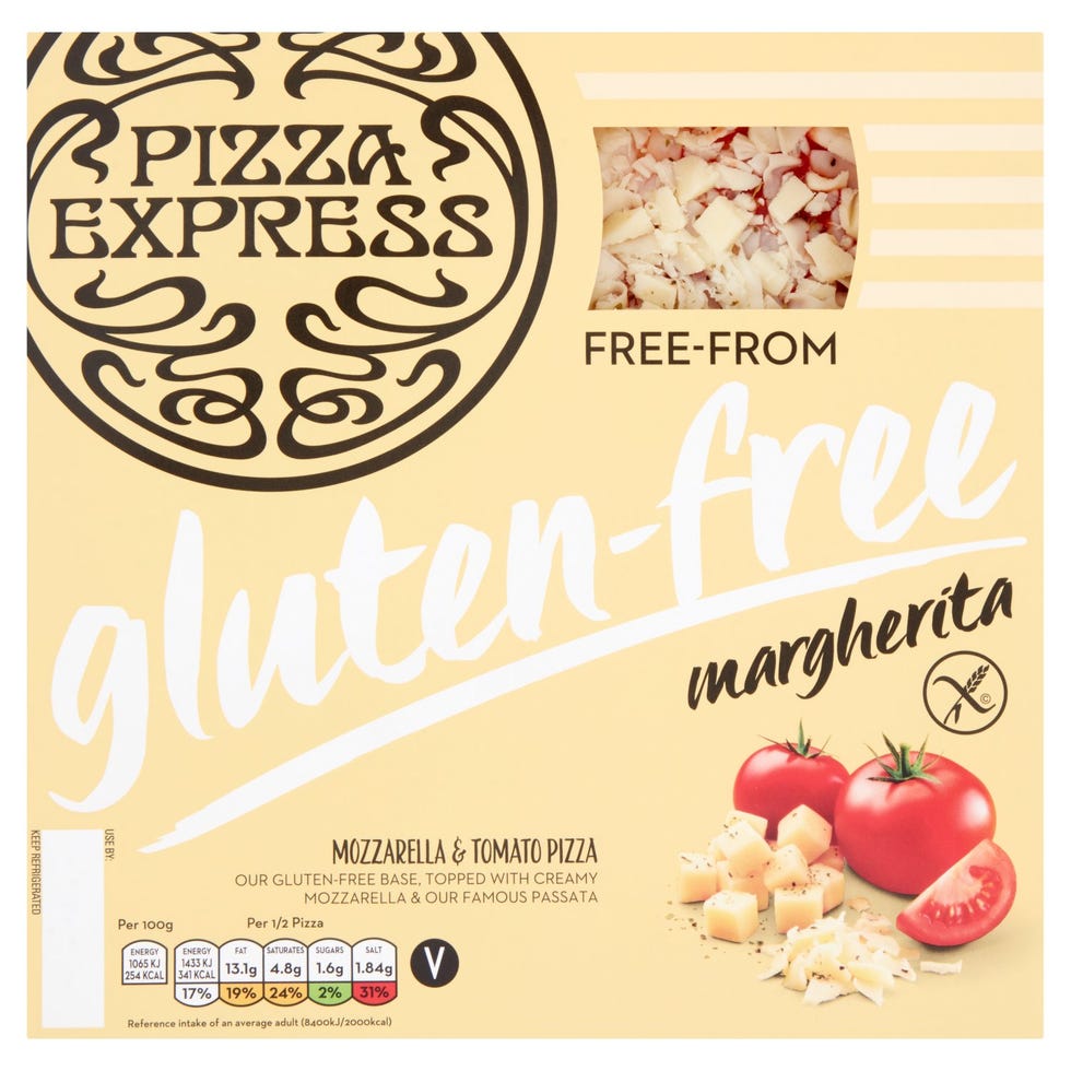 Pizza Express gluten free pizza 