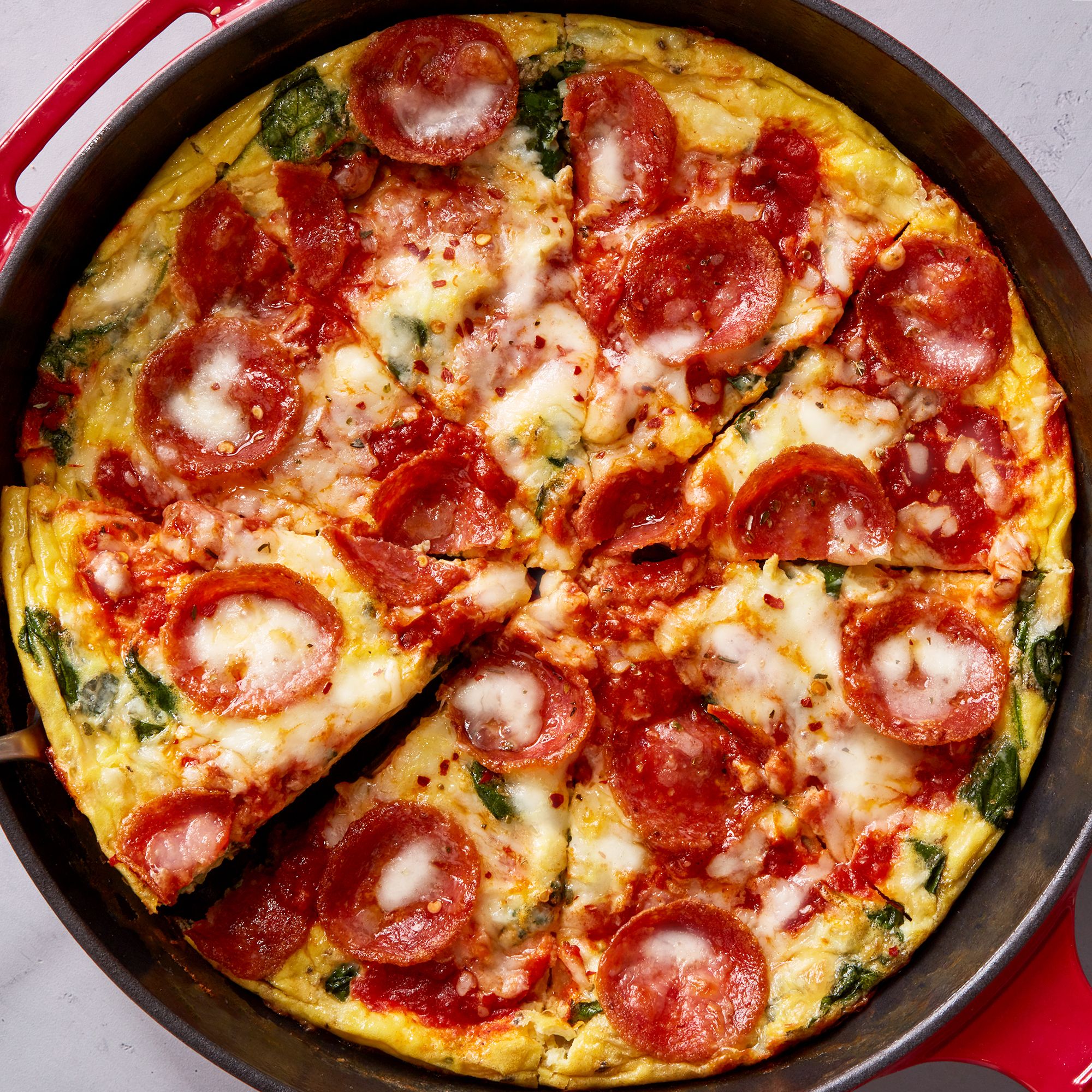 Cast-Iron Skillet Pizza with Sausage & Kale