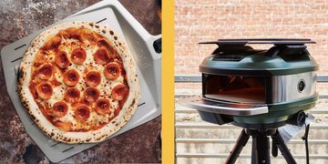ooni perforated pizza peel, gozney tread portable pizza oven