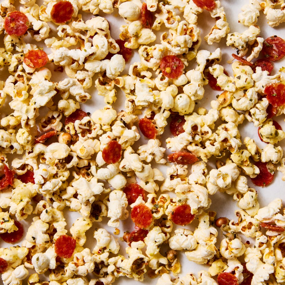 popcorn with mini pepperoni