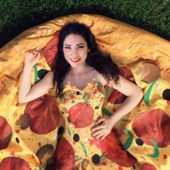 pizza prom dress