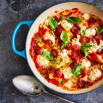 onepan pizza ravioli