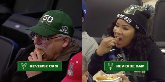 Cap, Eating, Headgear, Fast food, Junk food, Beanie, Cuisine, Food, Baseball cap, 