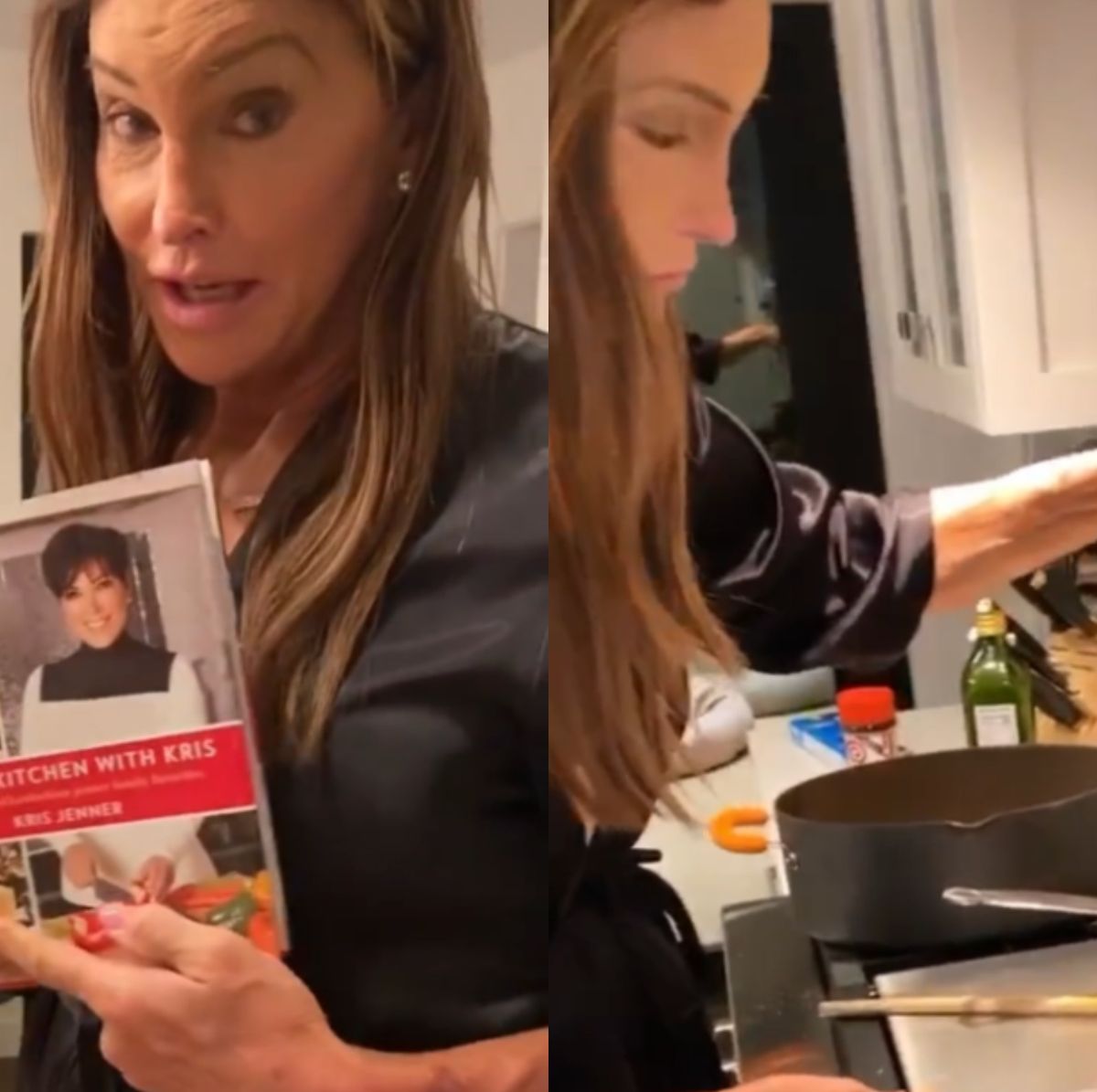 Caitlyn Jenner Had To Look In Kris Jenner's Cookbook For A Pasta Recipe