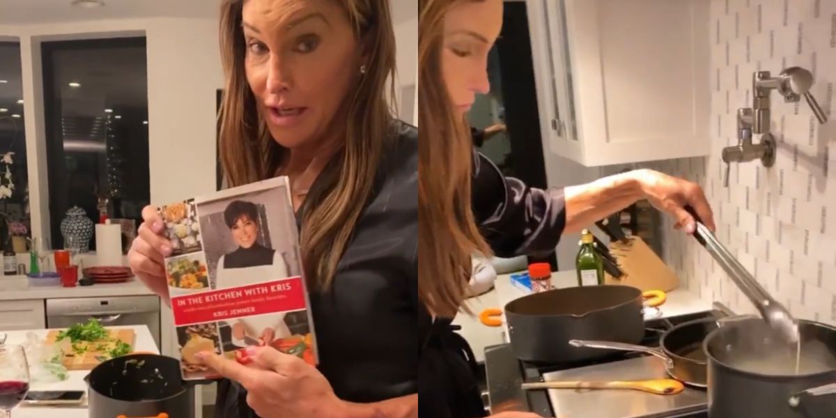 Caitlyn Jenner Had To Look In Kris Jenner's Cookbook For A Pasta Recipe