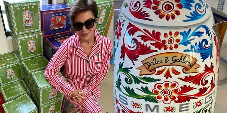 Kris Jenner Gave Away Smeg's Dolce And Gabbana Kitchen Collection As Party  Favors