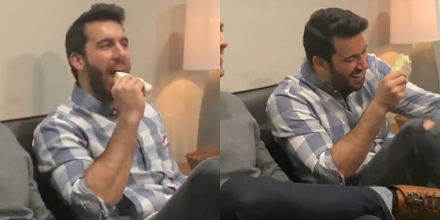 Conversation, Sitting, Interaction, Mouth, Facial hair, Interview, 