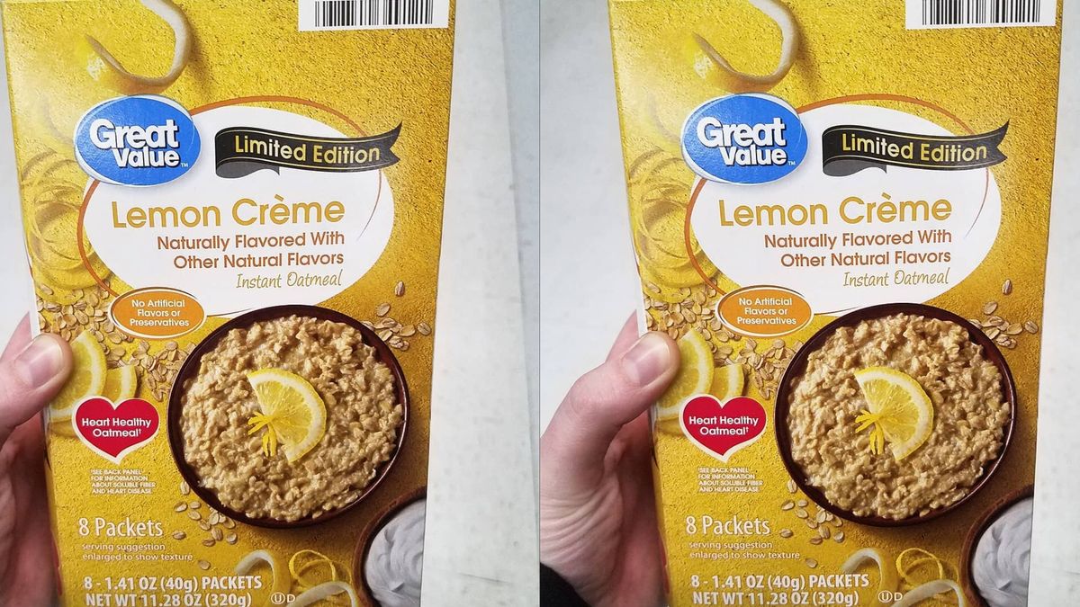 Walmart Is Selling Packs Of Lemon Crème Instant Oatmeal