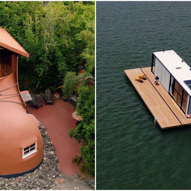 airbnb home floating on water and shoe home