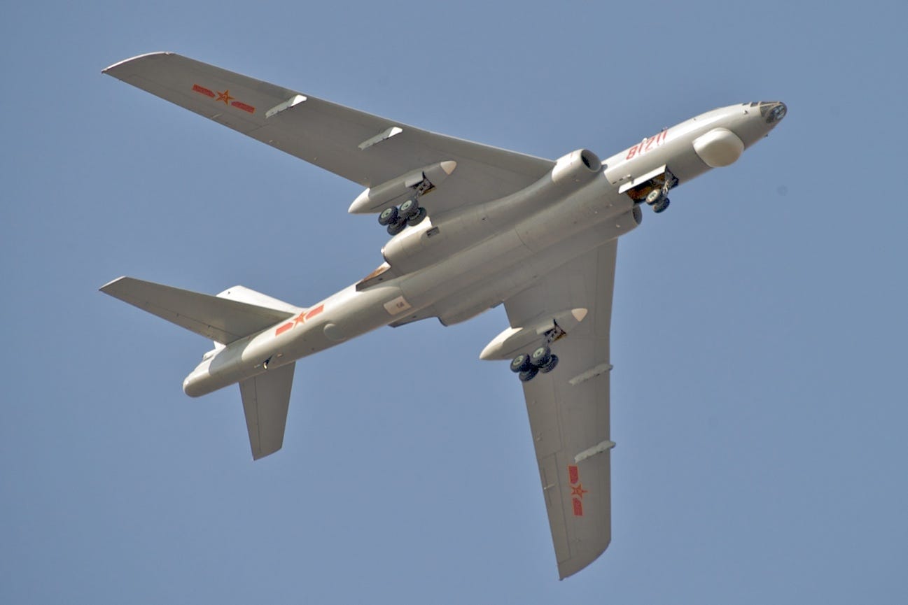 PLAAF Xian h-6m over Changzhou