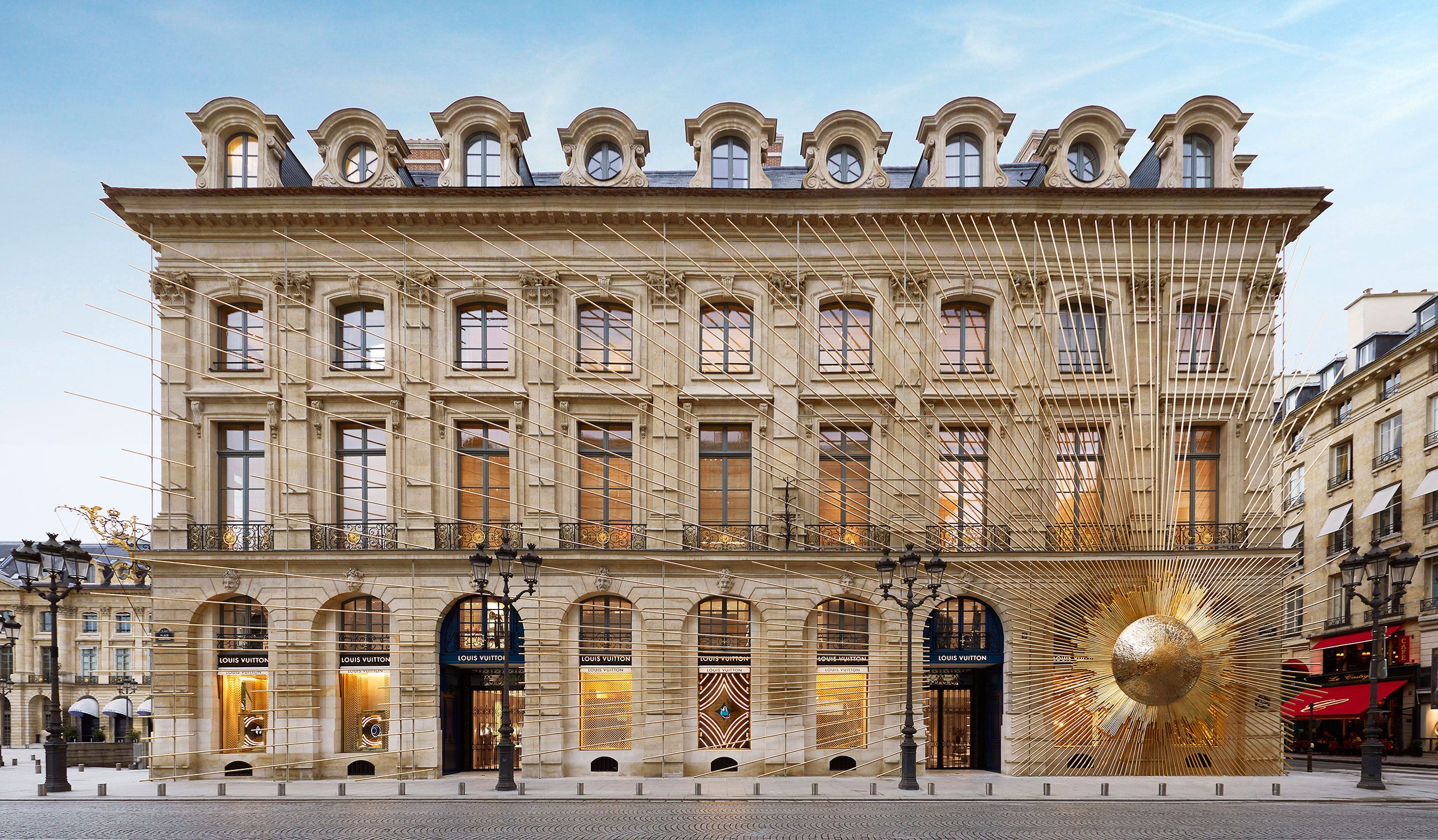 Louis Vuitton flagship store, place Vendôme, Paris - France Stock