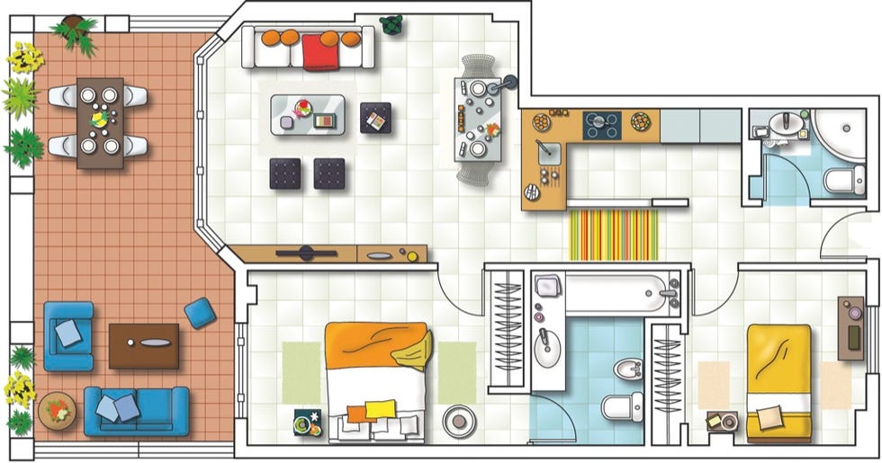 Floor plan, Plan, Room, Artwork, Land lot, Drawing, Parallel, Floor, 