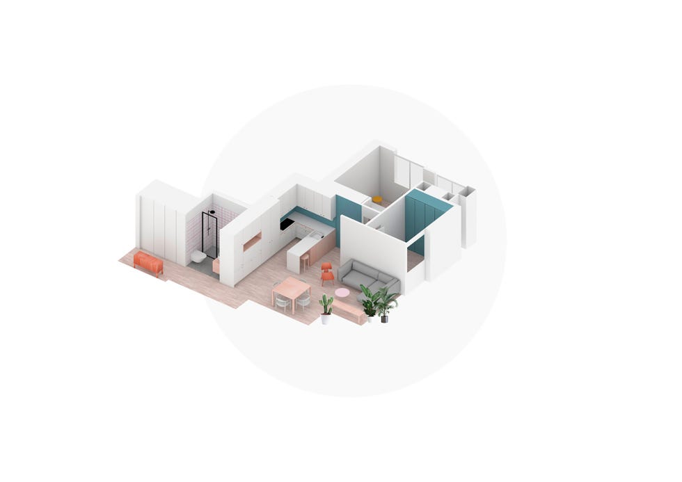 Plano del apartamento reformado