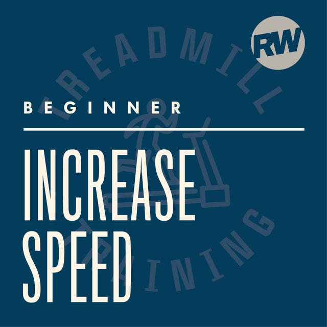 guidance for beginner treadmill users on increasing speed