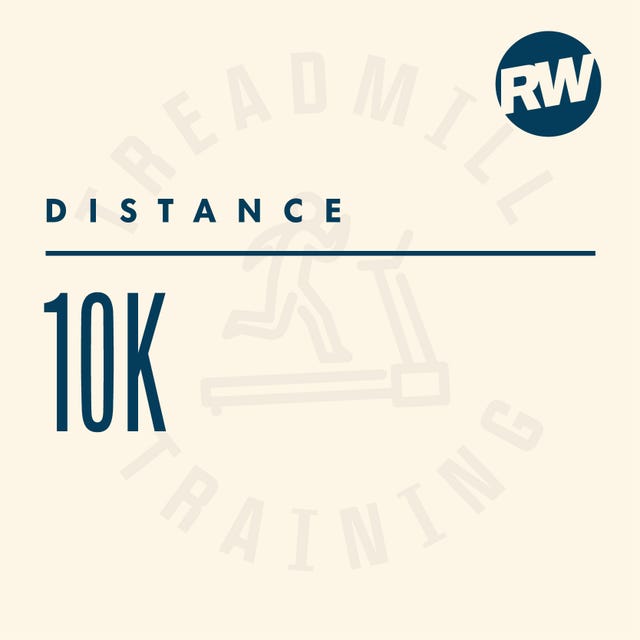 10k treadmill training distance indicator