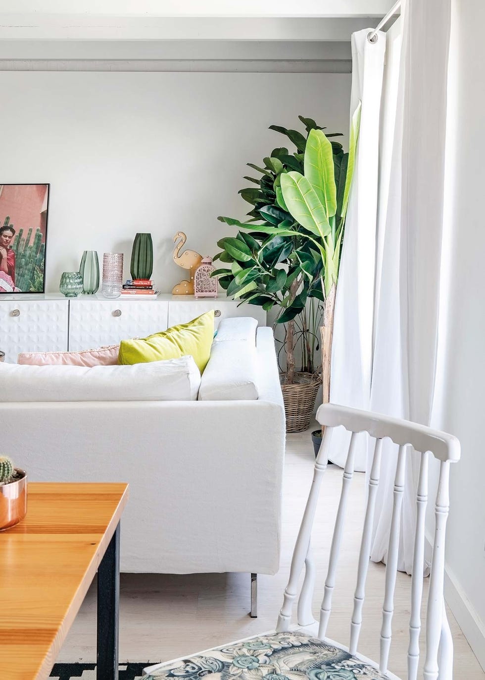 La casa de Luana: Plantas grandes en el salón