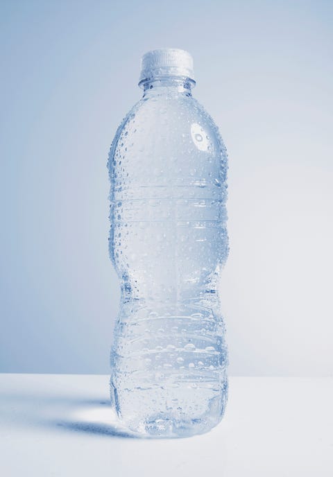 Plastic bottle of water