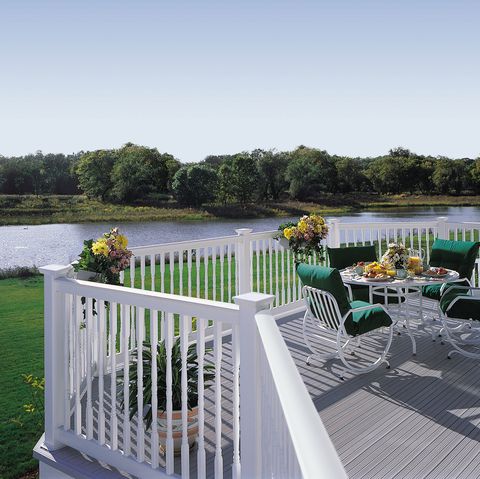 a plastic decking from certainteed