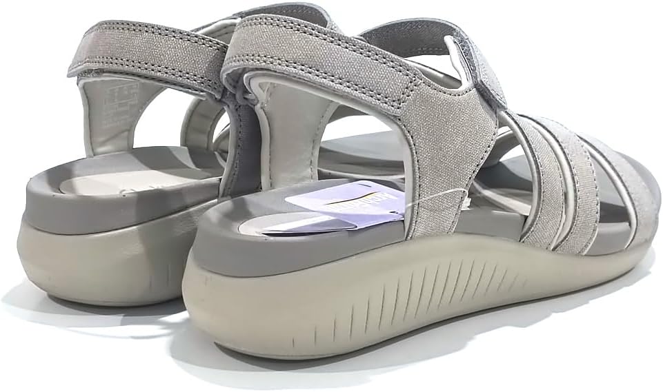 parte trasera sandalias plateadas