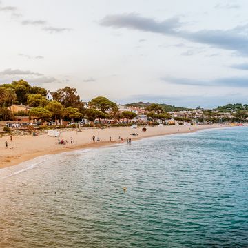 sant pol beach in catalonia, spain