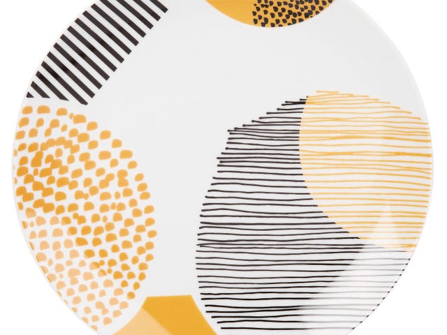 Plato llano de porcelana